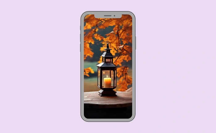 Wallpaper preview on smartphone