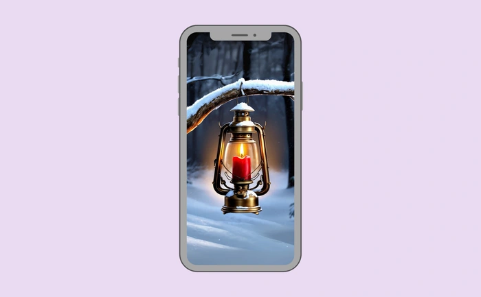 Wallpaper preview on smartphone