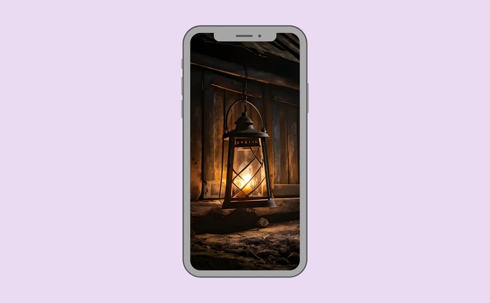 Wallpaper preview on smartphone