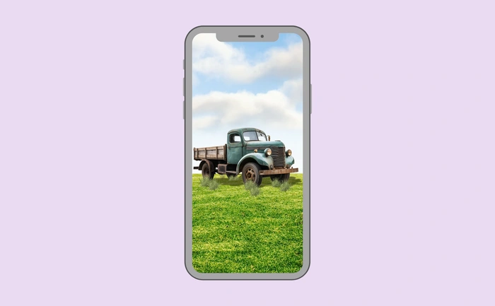 Wallpaper preview on smartphone