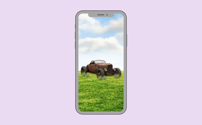 Wallpaper preview on smartphone