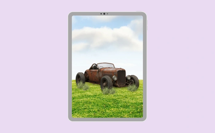 Wallpaper preview on tablet