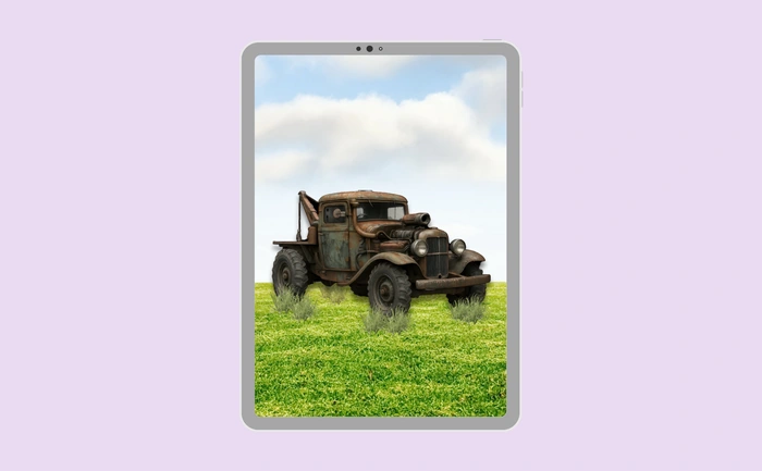 Wallpaper preview on tablet