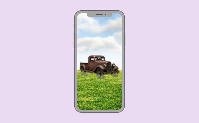 Wallpaper preview on smartphone