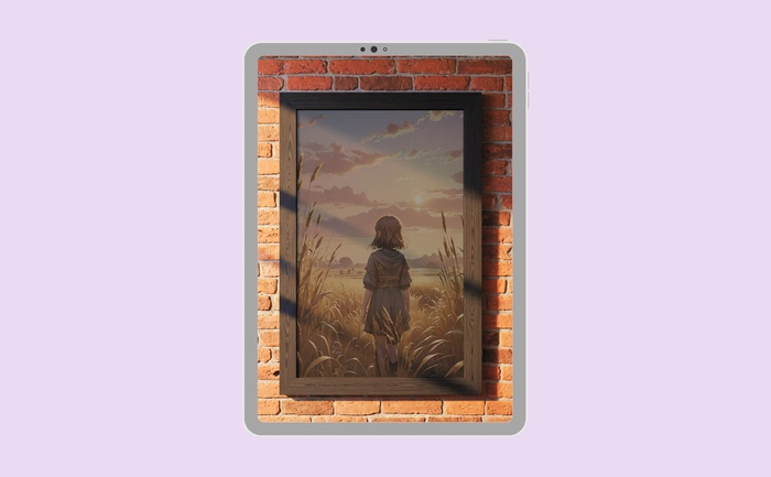 Wallpaper preview on tablet