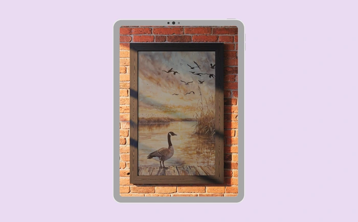 Wallpaper preview on tablet