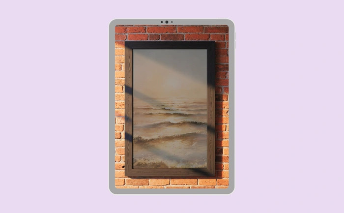 Wallpaper preview on tablet