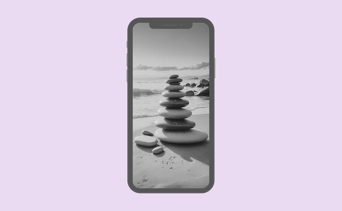 Wallpaper preview on smartphone