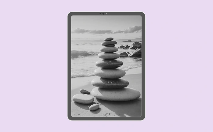 Wallpaper preview on tablet