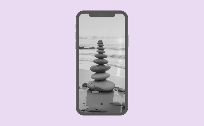 Wallpaper preview on smartphone