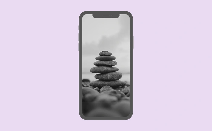 Wallpaper preview on smartphone