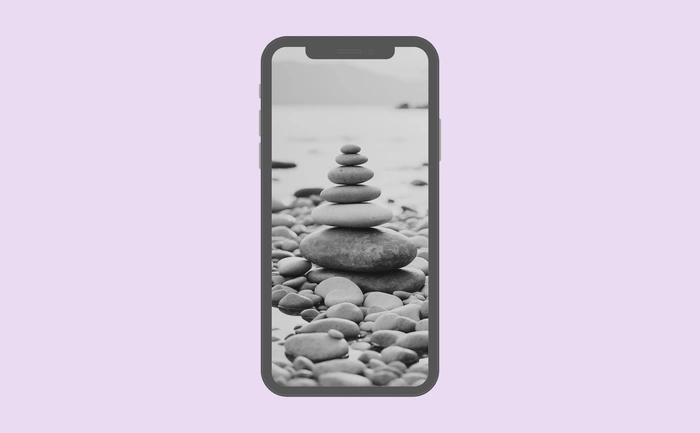 Wallpaper preview on smartphone