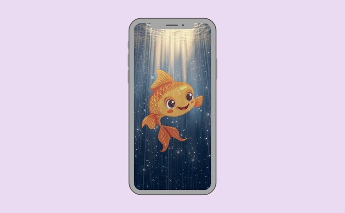 Wallpaper preview on smartphone