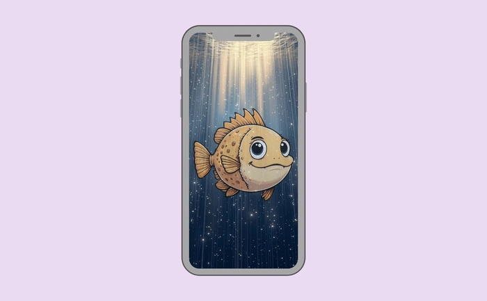 Wallpaper preview on smartphone