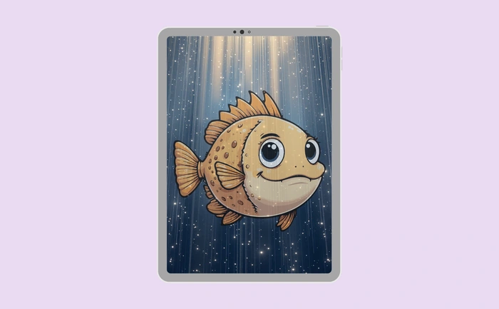 Wallpaper preview on tablet