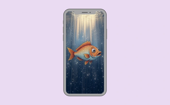 Wallpaper preview on smartphone
