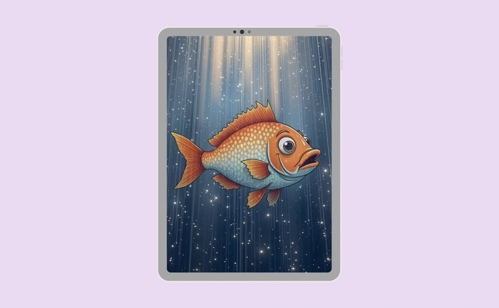 Wallpaper preview on tablet