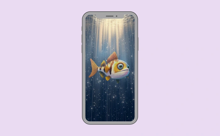 Wallpaper preview on smartphone