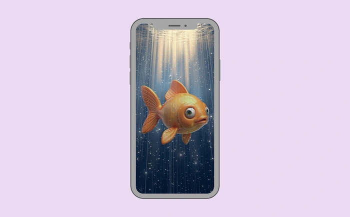 Wallpaper preview on smartphone