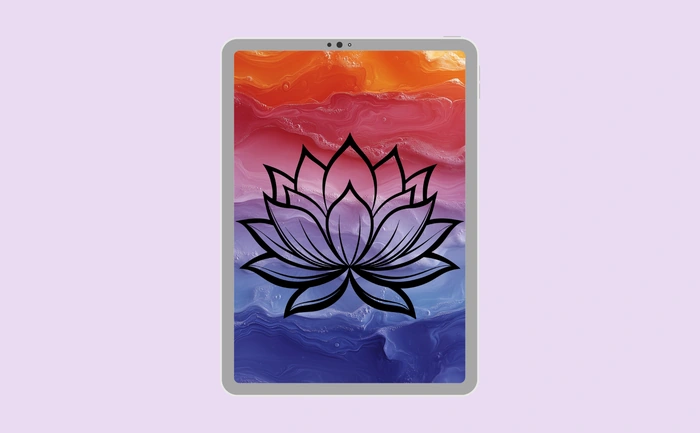 Wallpaper preview on tablet