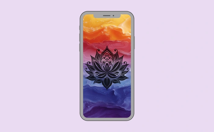 Wallpaper preview on smartphone