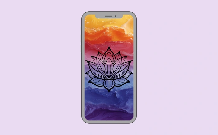 Wallpaper preview on smartphone