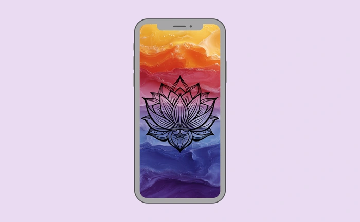 Wallpaper preview on smartphone