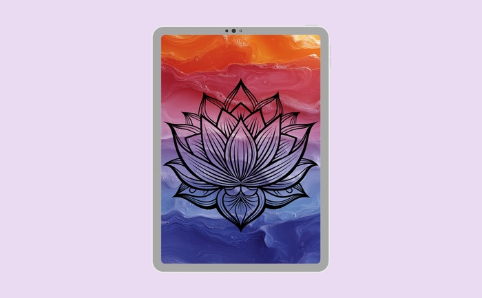 Wallpaper preview on tablet