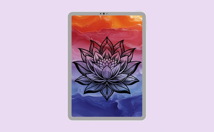 Wallpaper preview on tablet