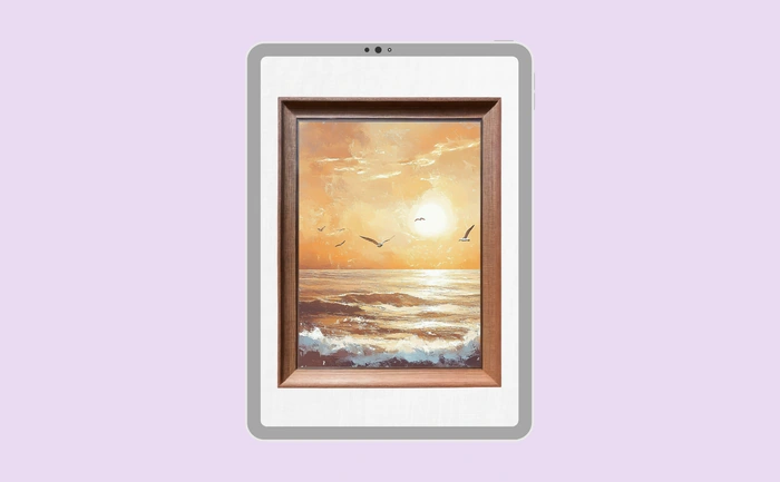 Wallpaper preview on tablet