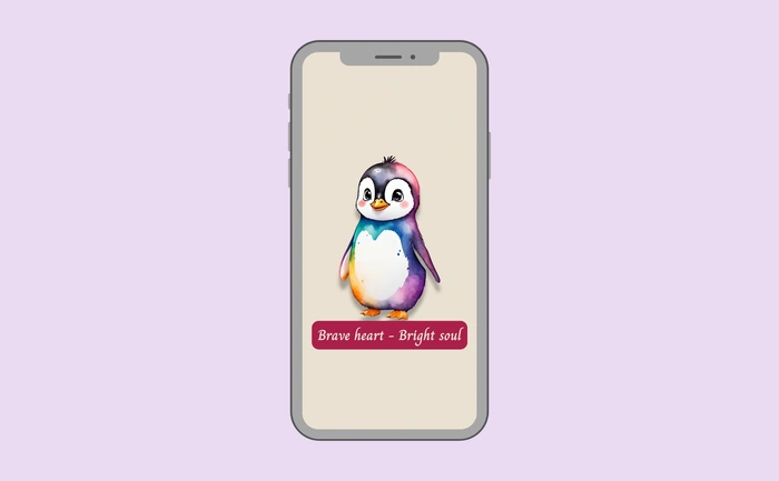 Wallpaper preview on smartphone