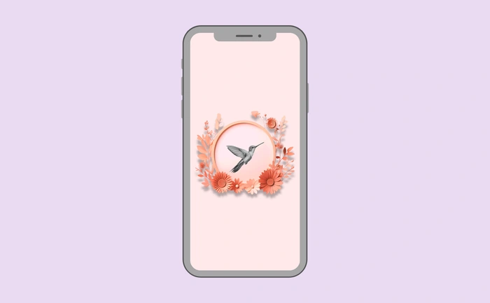 Wallpaper preview on smartphone