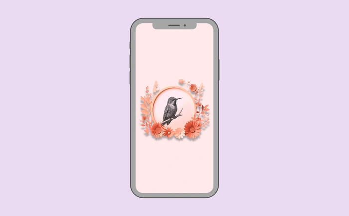 Wallpaper preview on smartphone