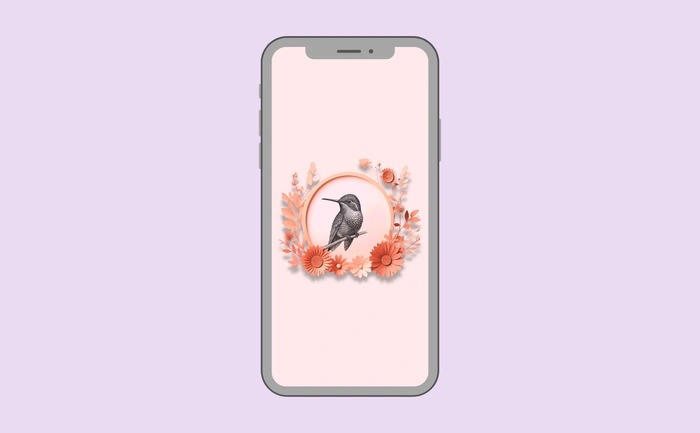 Wallpaper preview on smartphone