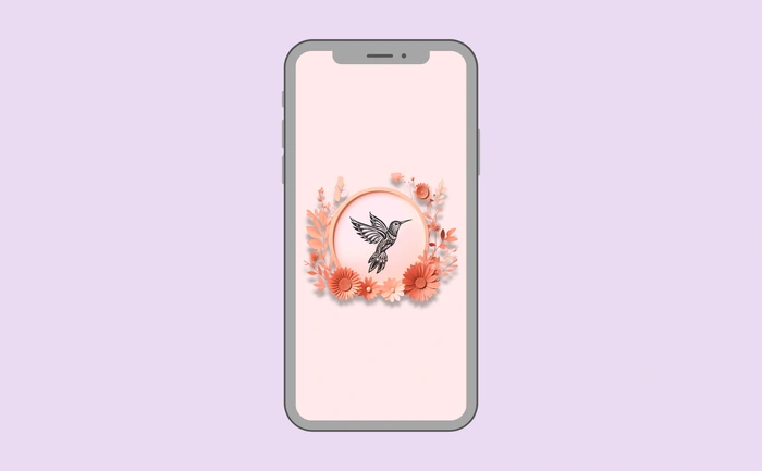 Wallpaper preview on smartphone