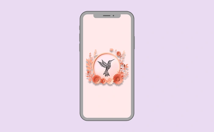 Wallpaper preview on smartphone