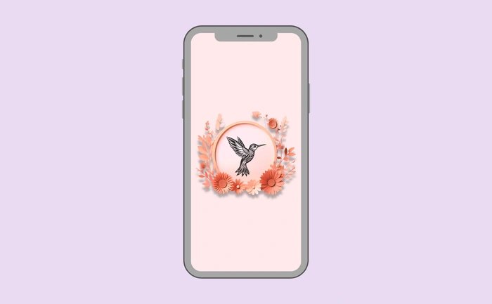 Wallpaper preview on smartphone
