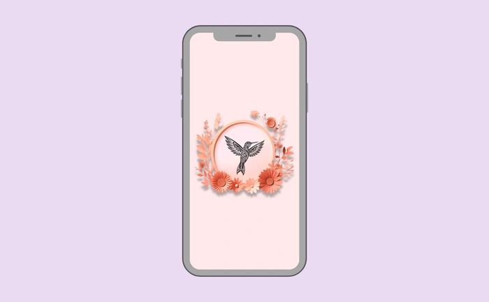 Wallpaper preview on smartphone