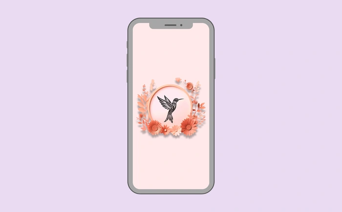 Wallpaper preview on smartphone