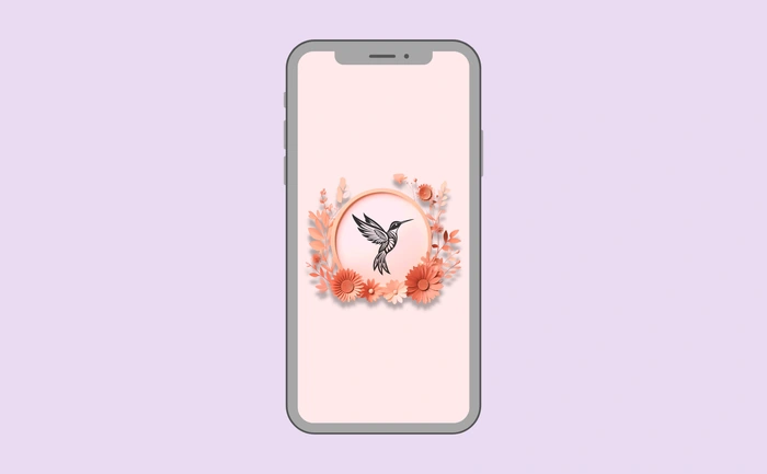 Wallpaper preview on smartphone