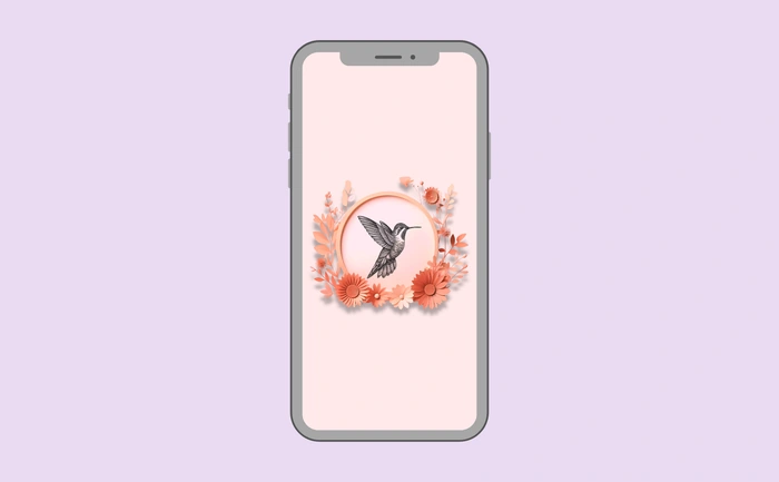 Wallpaper preview on smartphone