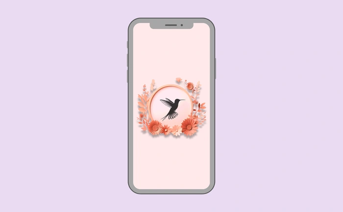 Wallpaper preview on smartphone