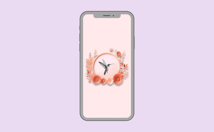 Wallpaper preview on smartphone