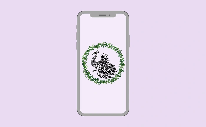 Wallpaper preview on smartphone