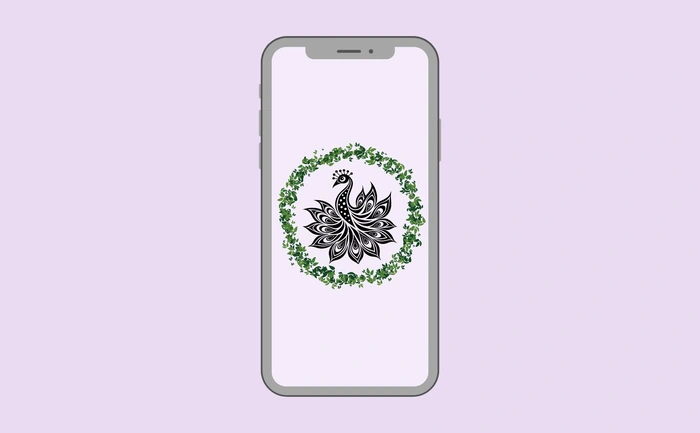 Wallpaper preview on smartphone