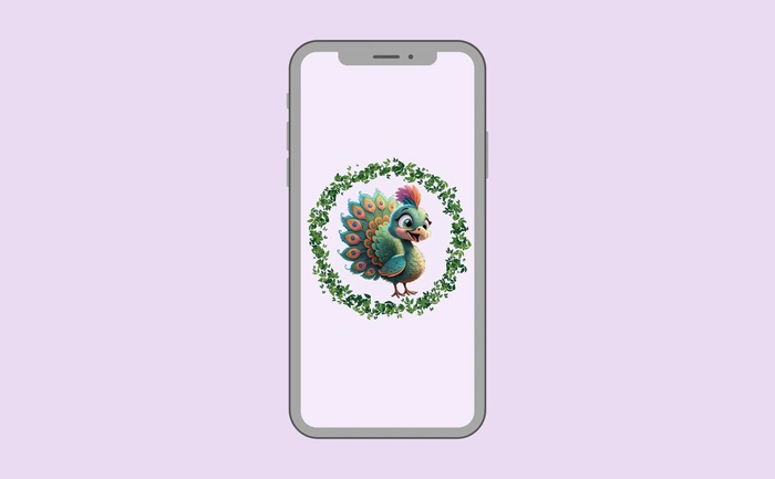 Wallpaper preview on smartphone