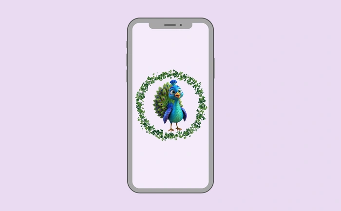 Wallpaper preview on smartphone