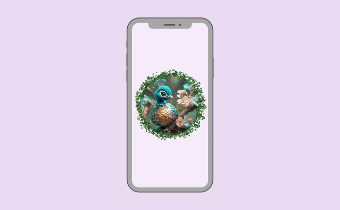 Wallpaper preview on smartphone