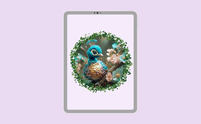 Wallpaper preview on tablet