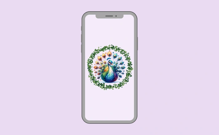 Wallpaper preview on smartphone